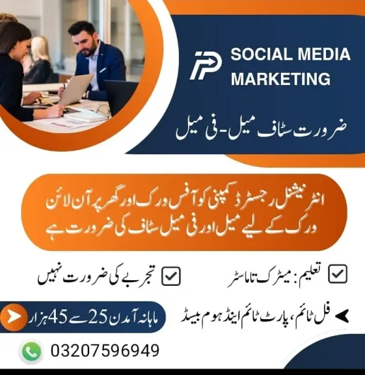 Part time , Full time, Home based job New Lahore City, Lahore