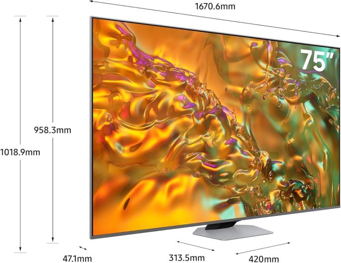Samsung 75 inch 2024 Model Smart QLED TV-4K- 1 Yr Warranty