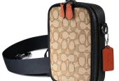 Coach Men’s Stanton Crossbody In Signature Jacquard – Khaki / Black Multi