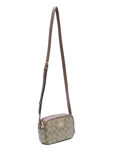 COACH CQ874 IME74 MINI JAIME CAMERA BAG KHAKI/SADDLE 2