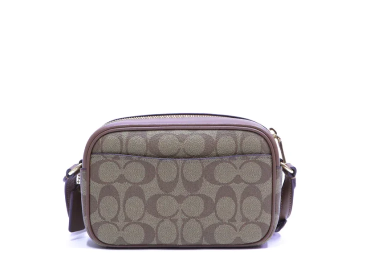 COACH CQ874 IME74 MINI JAIME CAMERA BAG KHAKI/SADDLE 2