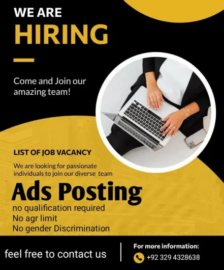 Online Ads posting Ali Town, Lahore