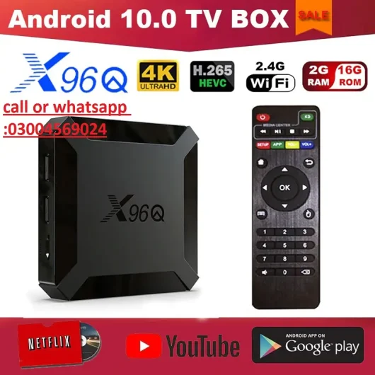 Rs 3,450 Android tv box x96q mxq t9 with free tv channels wireless Keyboard North Karachi, Karachi