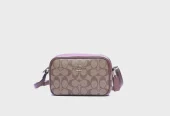 COACH CQ874 IME74 MINI JAIME CAMERA BAG KHAKI/SADDLE 2