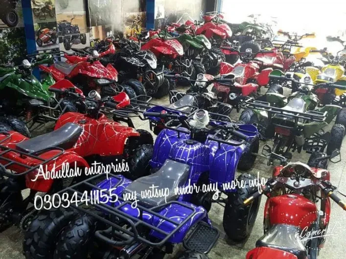 Rs 13,500 Abdullah Enterprises whole seller atv quad 4wheels delivery all Pk Lower Mall, Lahore