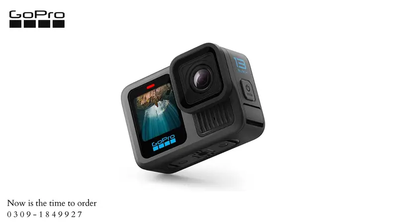 Rs 113,000 GoPro HERO13 Black (HB-Series Lenses + Powerful Battery) – Latest