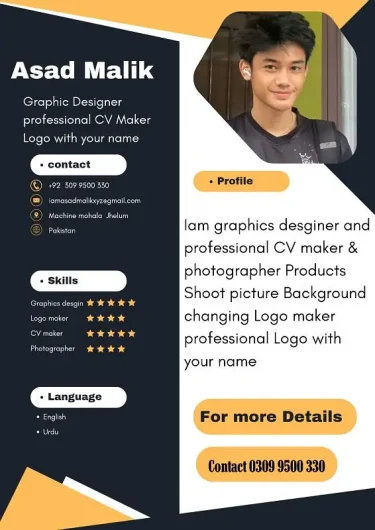 Professional Cv and logo maker Behari Colony, Jhelum