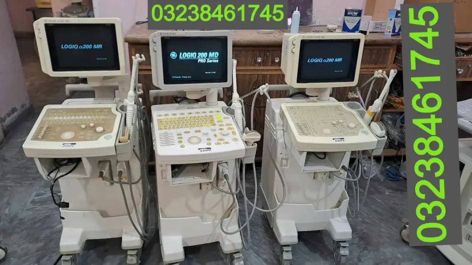 Rs 350,000 Ge logic 200 American simple ultrasound machine with convex tvs probe Bahawalpur Lodhran Road, Bahawalpur