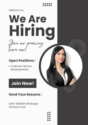 CSR Customer service Representative F-11 Markaz, Islamabad