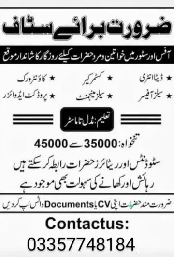 Male and female staff Thokar Niaz Baig, Lahore