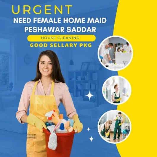 Need Female HomeMaid Saddar, Peshawar