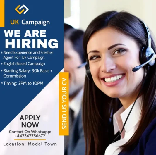 Jobs Available for Call Center, Hiring Experienced Females Model Town – Block R, Lahore