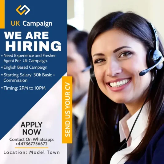 Jobs Available for Call Center, Hiring Females Model Town – Block R, Lahore