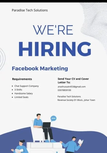 Chat Support Marketing Job For Males In Lahore Johar Town Phase 1, Lahore