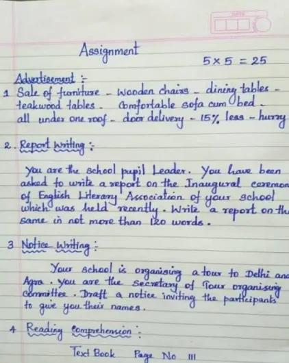 hand writing assignment work Badami Bagh, Lahore