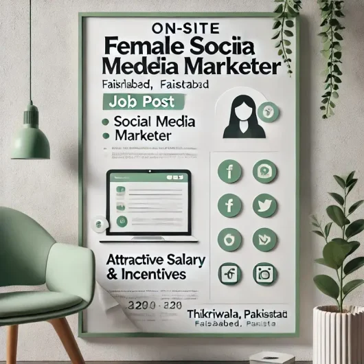 On-Site Female Social Media Marketer Jhang Road, Faisalabad