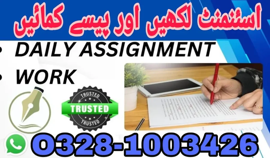 Part time/full time/Online/Assignments/Typing/Data entry/Student/Teac Satellite Town, Rawalpindi