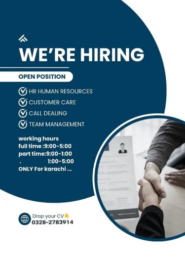 We are hiring Nazimabad 1, Karachi