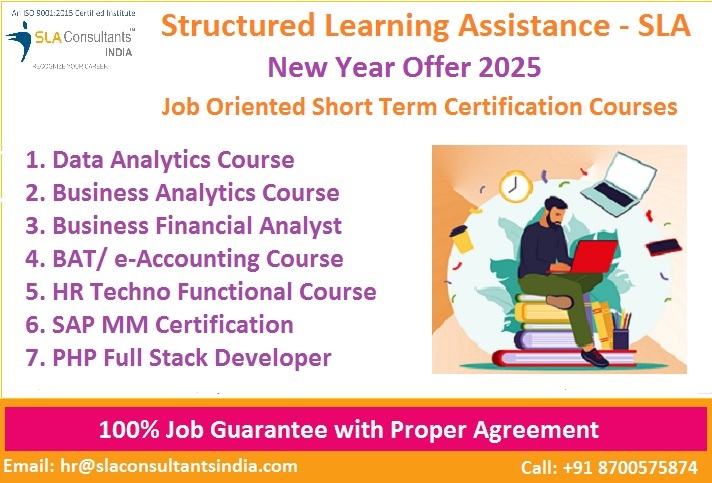 Data Analyst Course in Delhi, 110087, Top Google Rated [100% Job] SLA Consultants India, Free Data Science Training Course, “Republic Day Offer 2025”