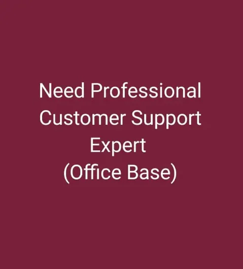 Need Customer Support Expert (Office Base In Multan) 03160674965 Shah Rukn-e-Alam Colony, Multan