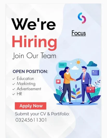 Male and female staff require fresher can also apply Johar Town Phase 1, Lahore