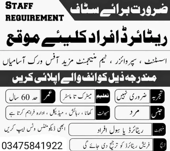 Customer Dealing Work – Urgent Hiring Shams Abad, Rawalpindi