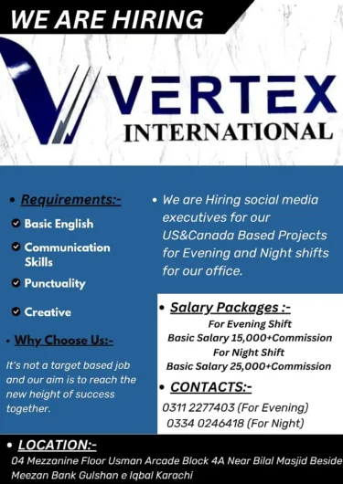 Part time jobs available for fresh girls and boys Abul Hassan Isphani Road, Karachi