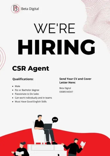 CSR Agent For Facebook Marketplace G-10, Islamabad