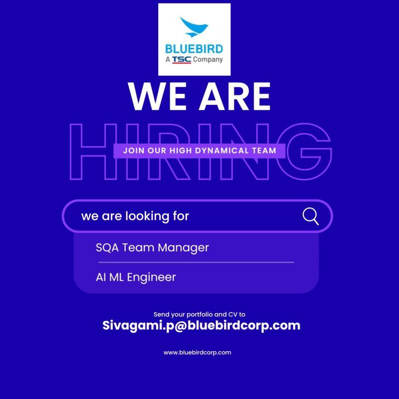 Job Opportunities at BLUEBIRD, A TSC Company