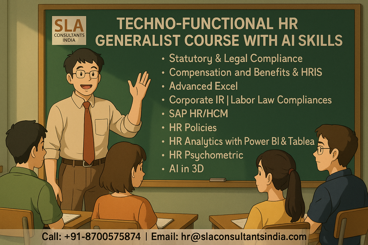 HR Course in Delhi. With SAP HCM and MS Power BI/AI,, Learn the Skills MNCs Want, Get Hired Fast, Upskills with AI for 2026, by SLA Consultants India,
