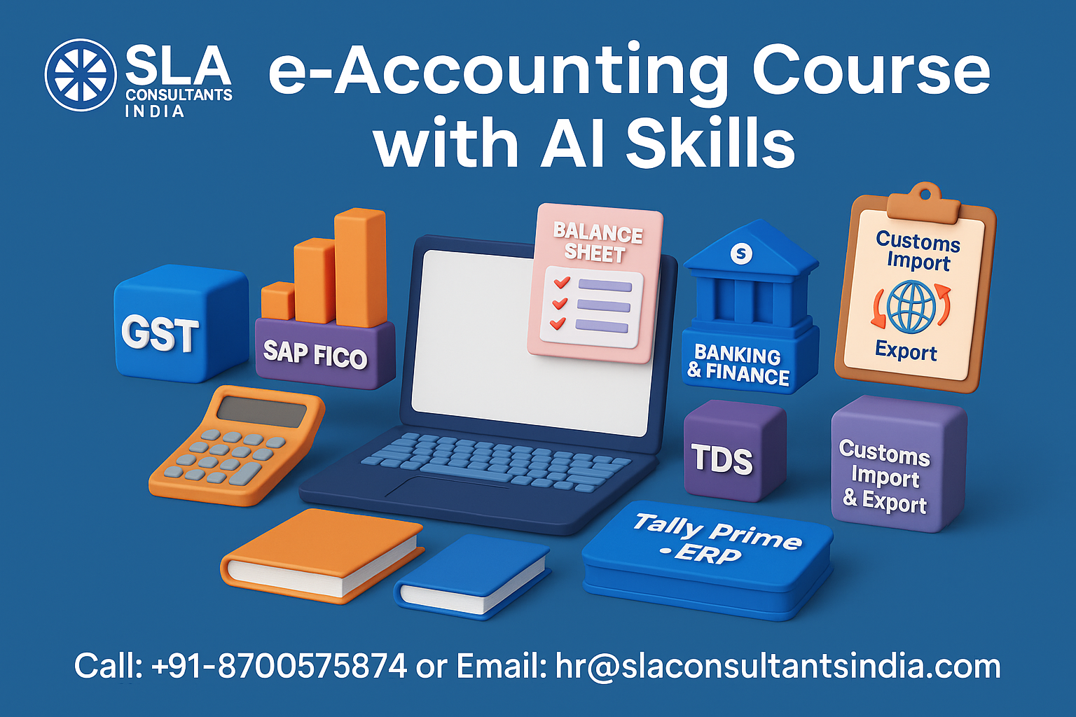 BAT and Accounting Course in Delhi (6 Months), Update with AI Skills for 2026, by SLA Consultants India,