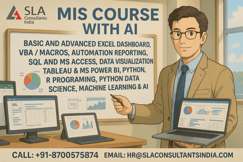 Data Visualization & Storytelling: High-Income MIS Analytics Skills with AI for 2025-2026 – “Enroll in Best MIS Course by SLA Consultants India”