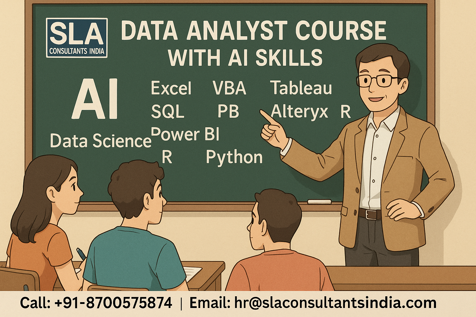 Best Data Analytics Course with AI Skills, “More you learn, more you earn” Learn From “SLA Consultants India” Upskill with best Job in 2026