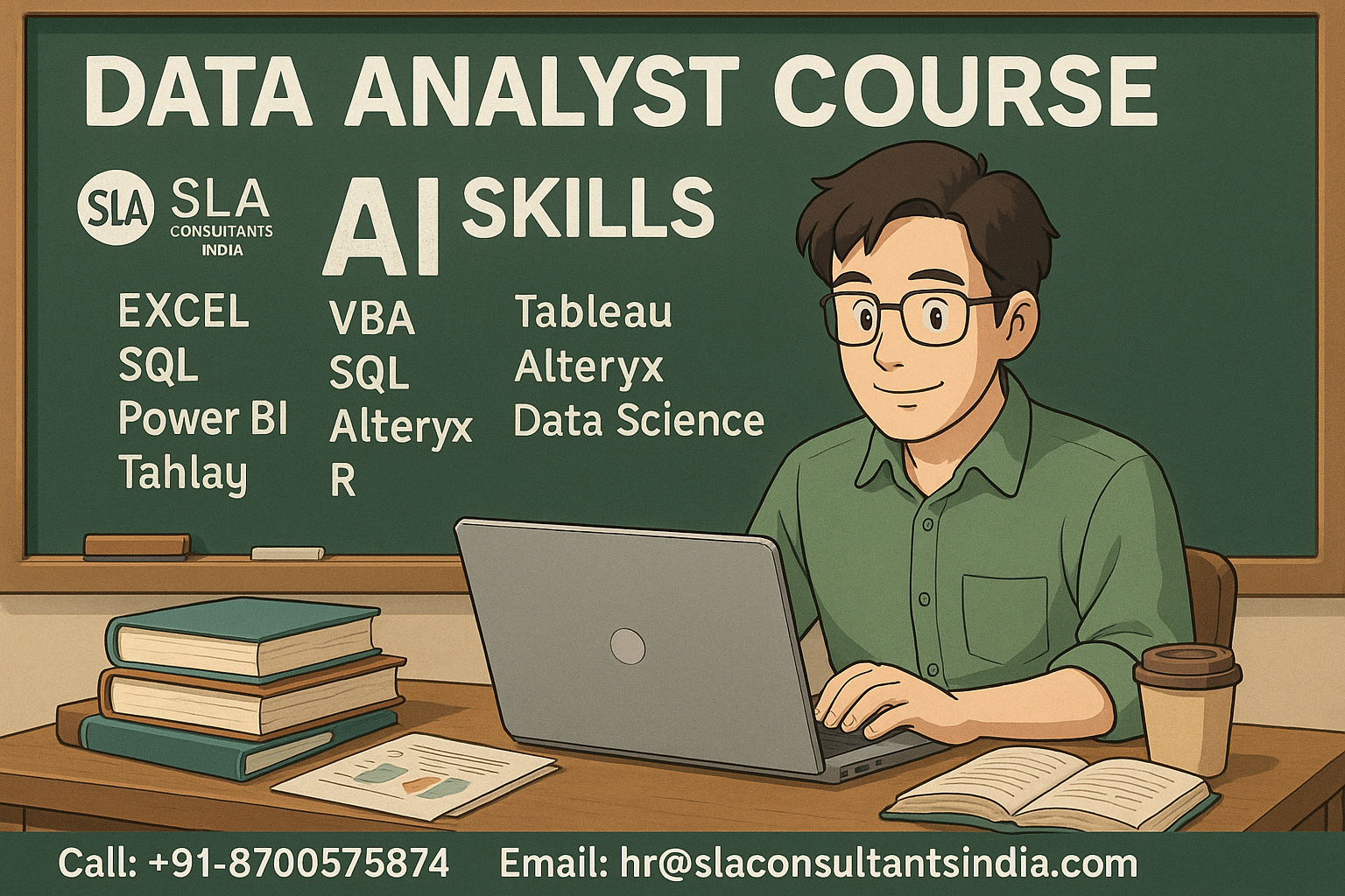 Certification with Job Support Course in Data Analyst, Cross-skill with AI Skills for 2026, by SLA Consultants India, Updated Analytics & AI skis for 2026,