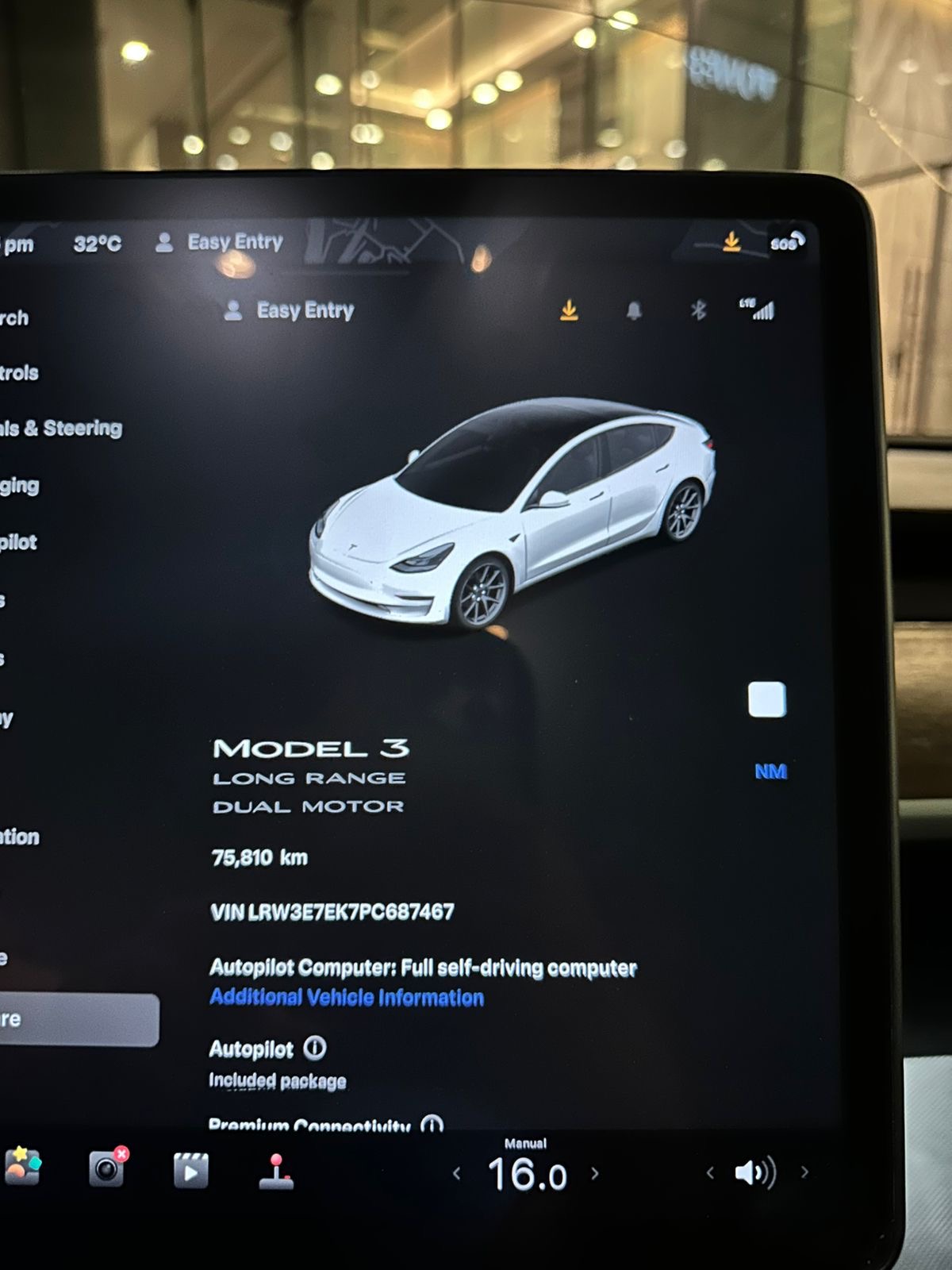 TESLA MODEL-3 -2023|PEARL WHITE|78000 KM|GCC|DIRECT OWNER,AED 89500/-