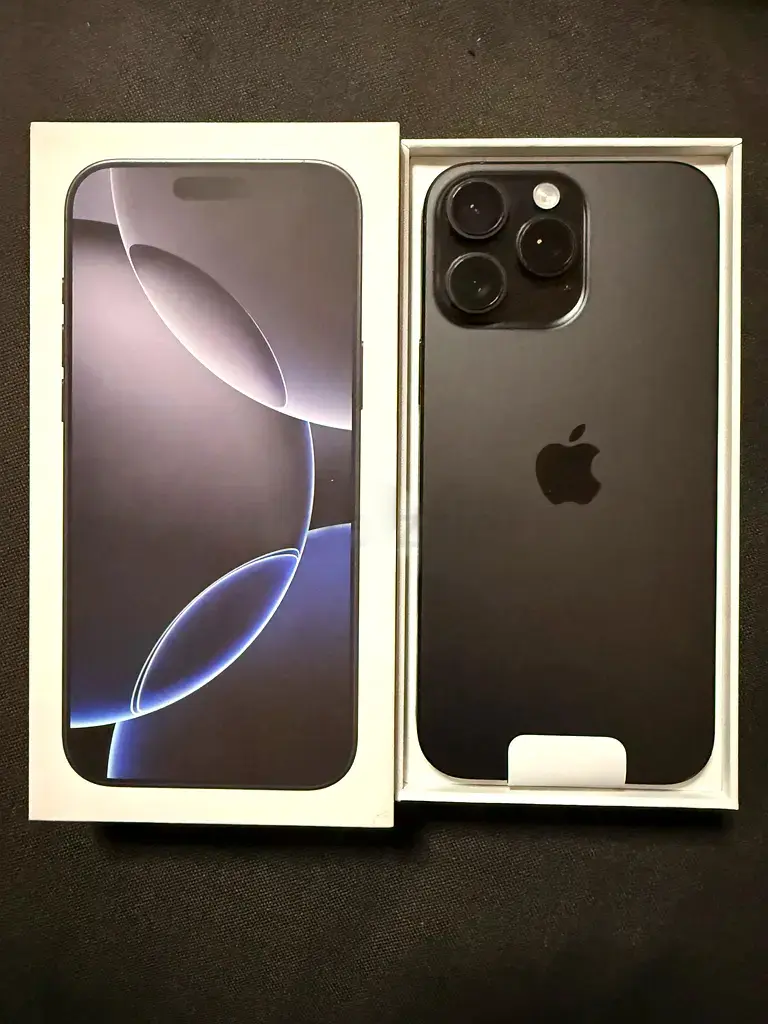 iPhone 16 Pro Max 512GB Black Titanium – Physical Dual SIM – Like New Condition