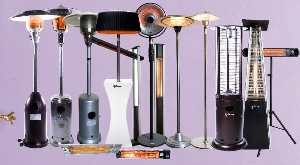 Outdoor Gas & Electric Patio Heaters For Sale & Rental