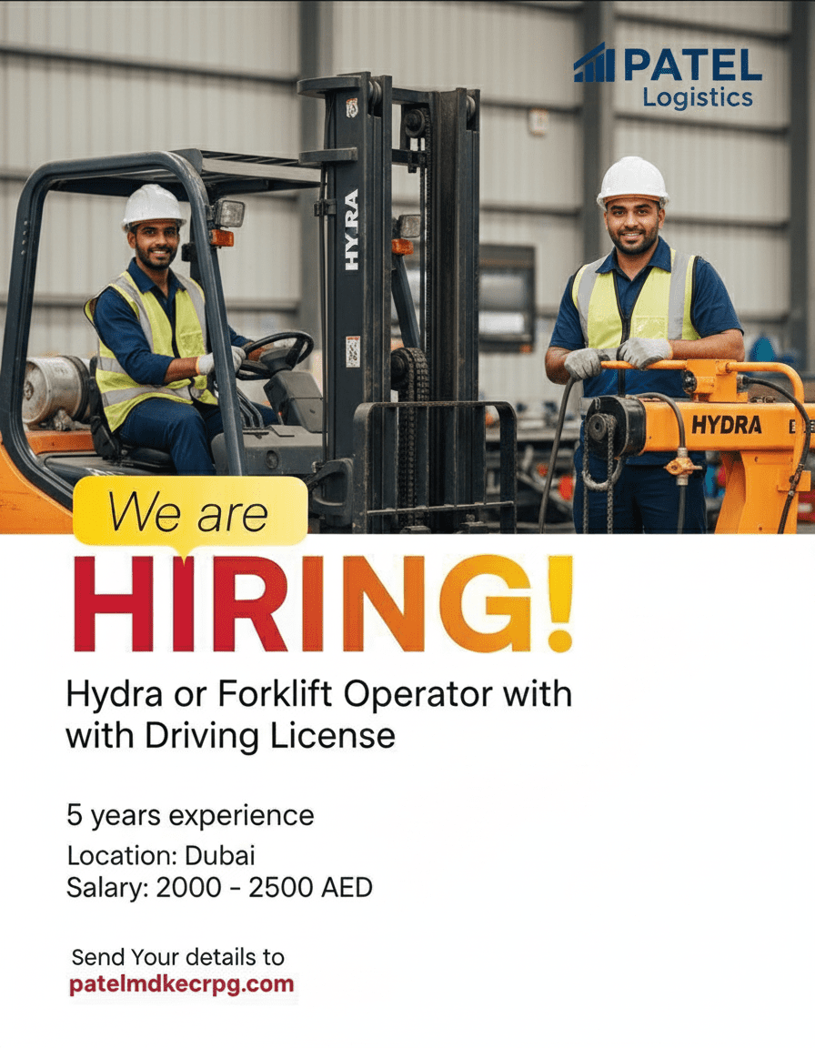 Hydra or forklift operator