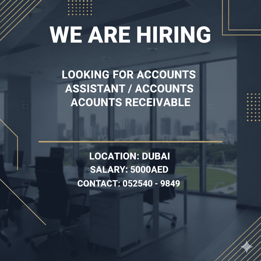 Looking for Accounts Assistant /Accounts Receivable job