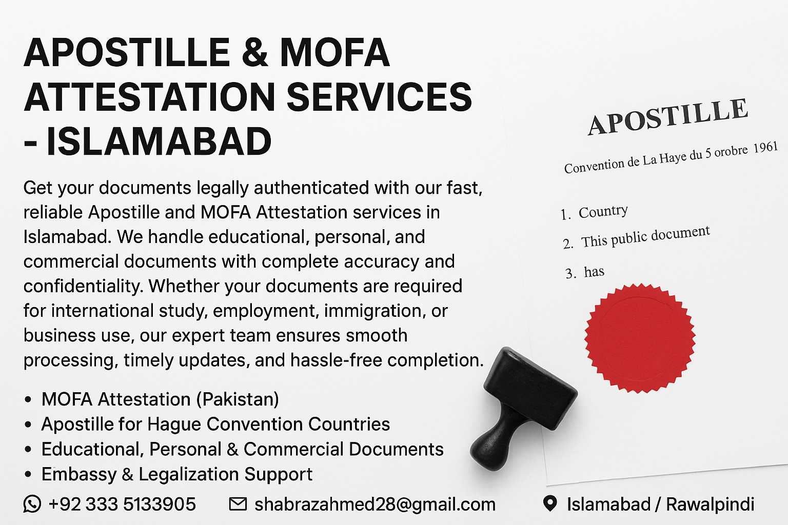 Study/ImmigrationUSA CANADA EUROPE DocumentsAttestation