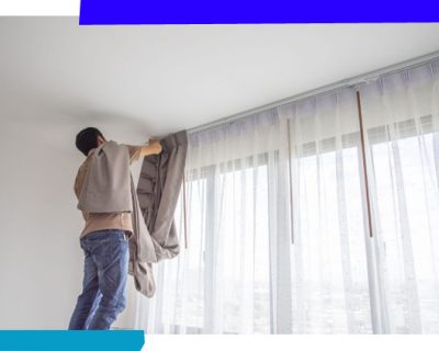 Curtain-installation